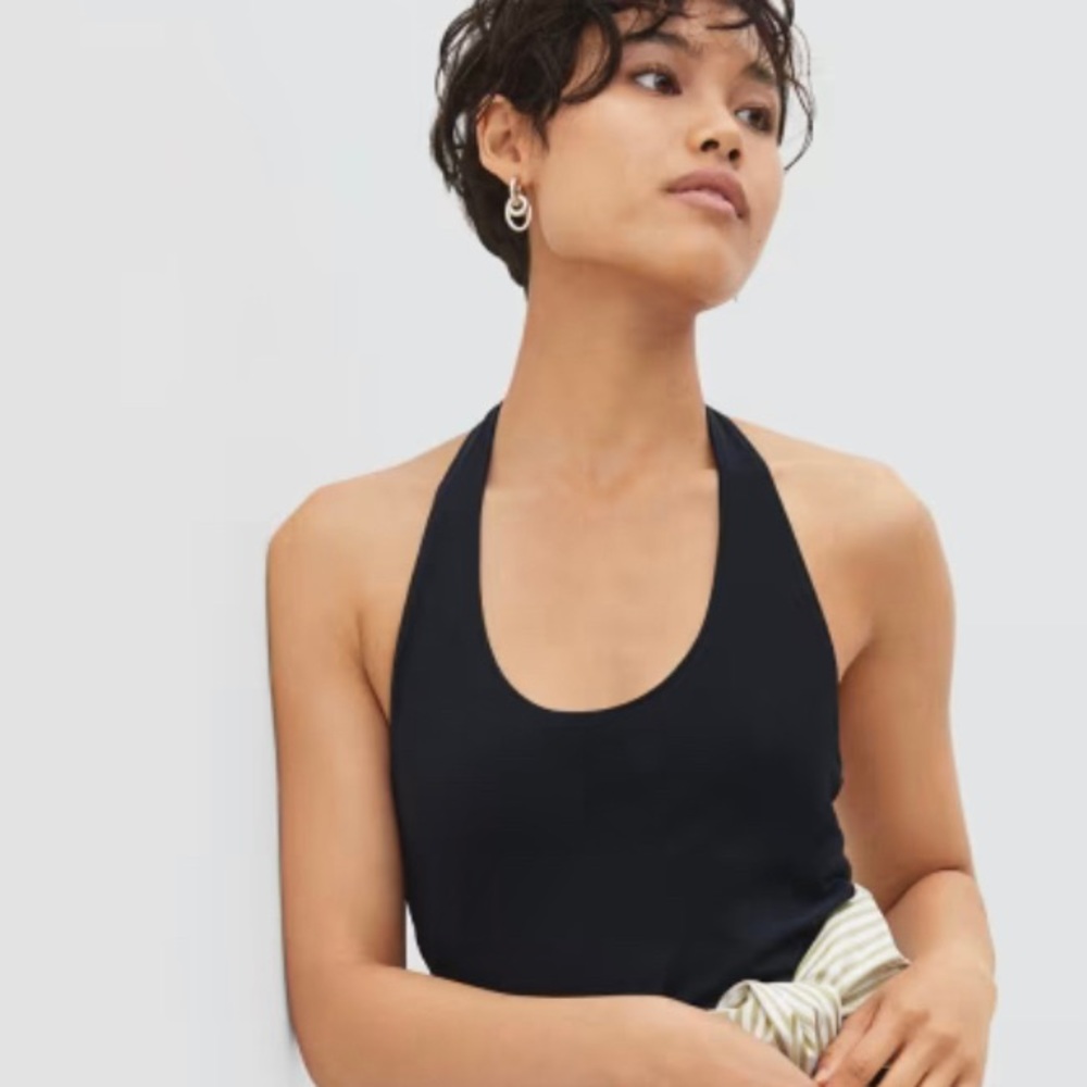 Everlane The Halter Tank medium black
